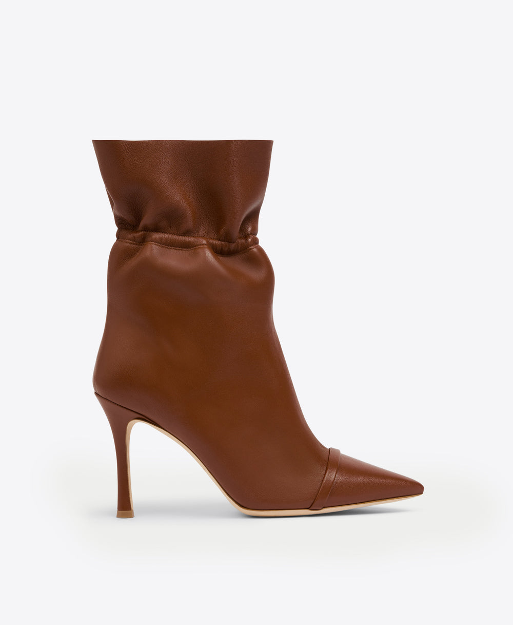 Women's Brown Leather Ankle Boots Malone Souliers