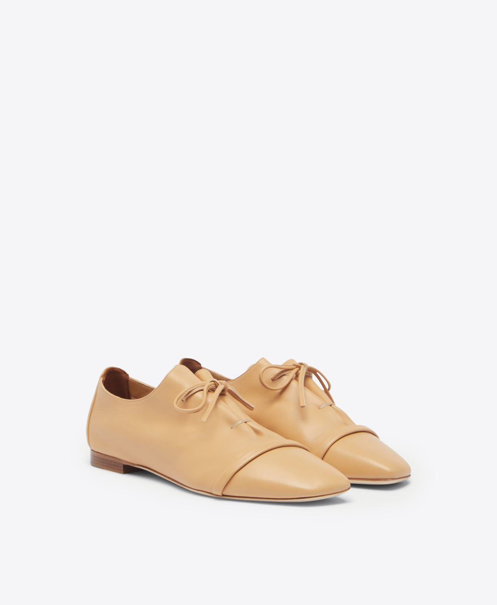 Malone Souliers Jean Sepia Leather Flat Loafers