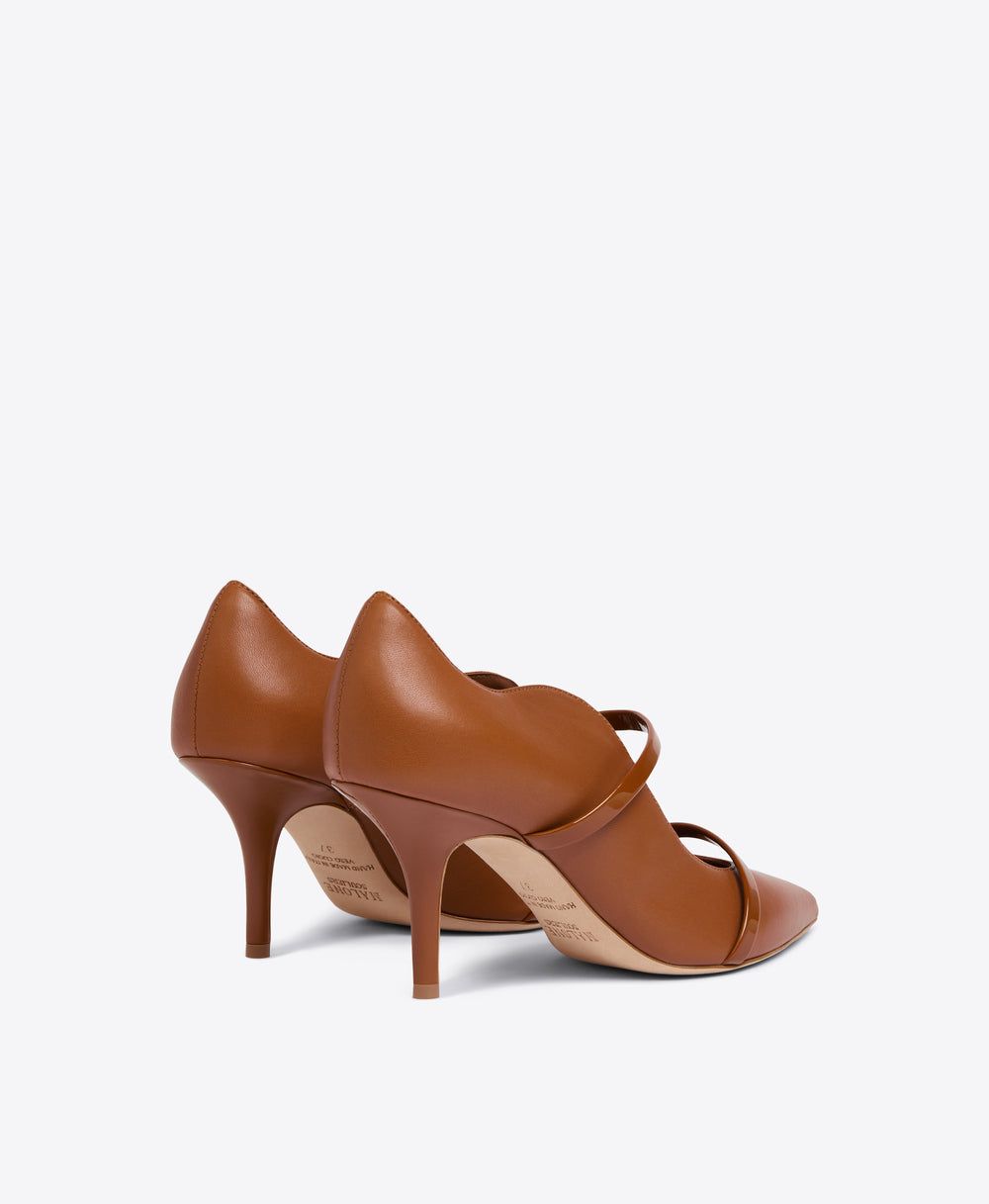 Women's Brown Leather Stiletto Pumps Malone Souliers