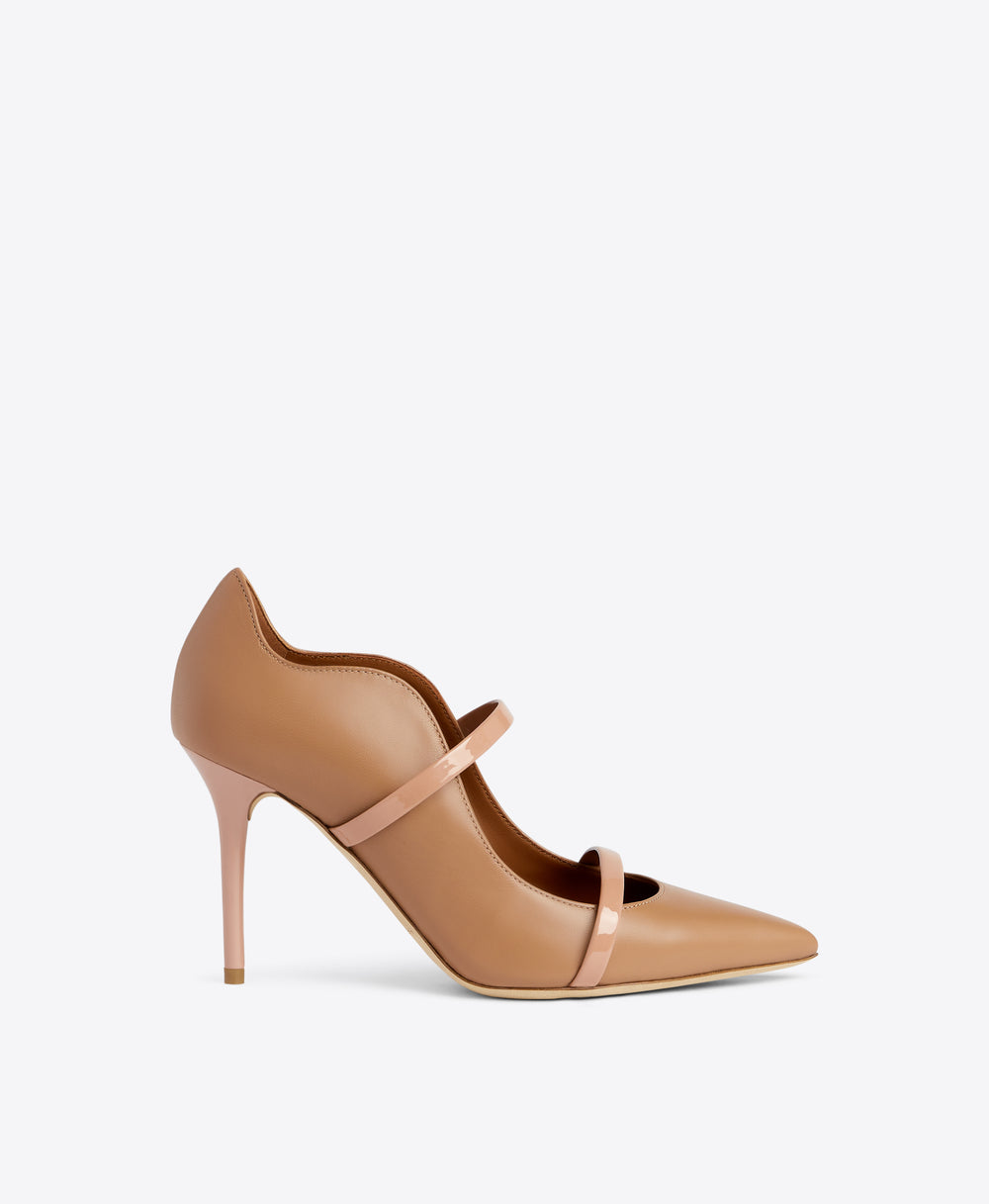 Malone Souliers Maureen 85 Blush Leather Heeled Pumps