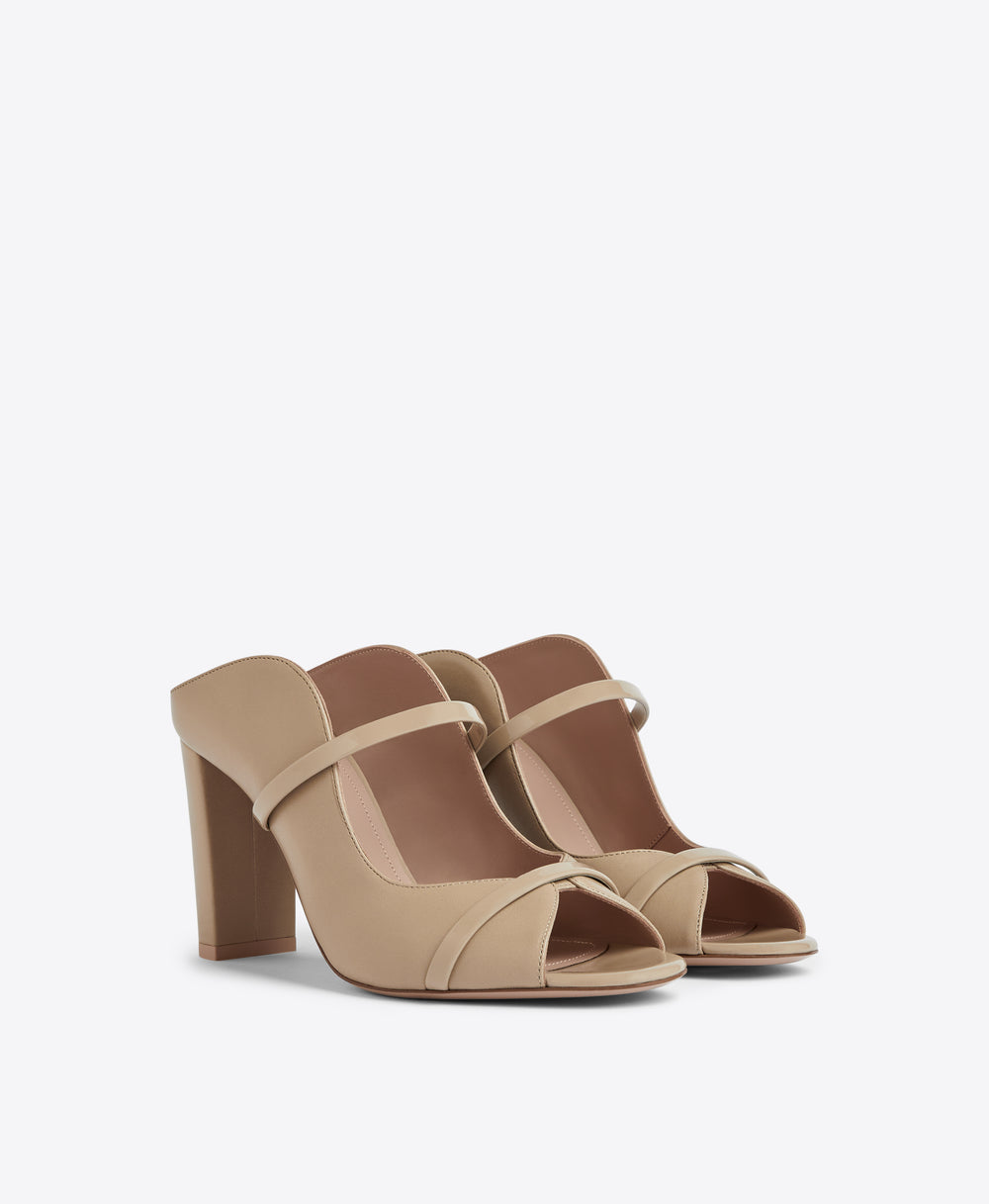 Malone Souliers Norah 85 Camel Leather Heeled Sandals