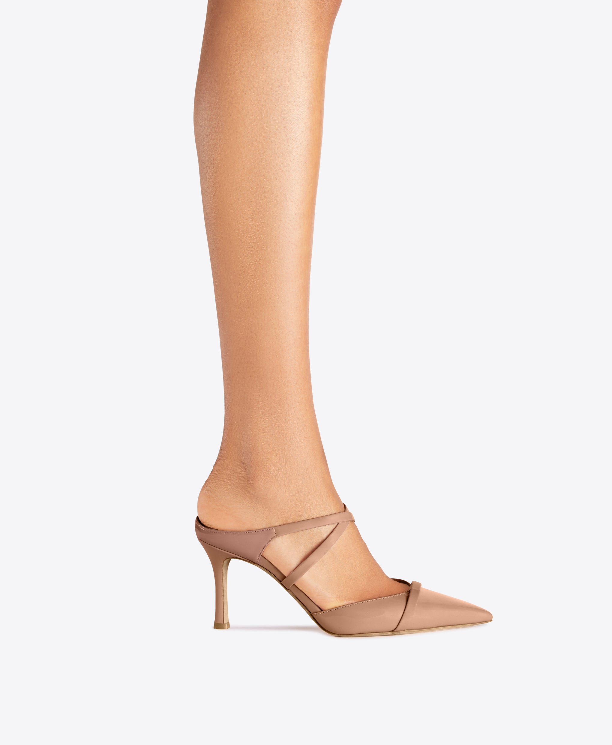 Women's Patent Nude Stiletto Mules Malone Souliers